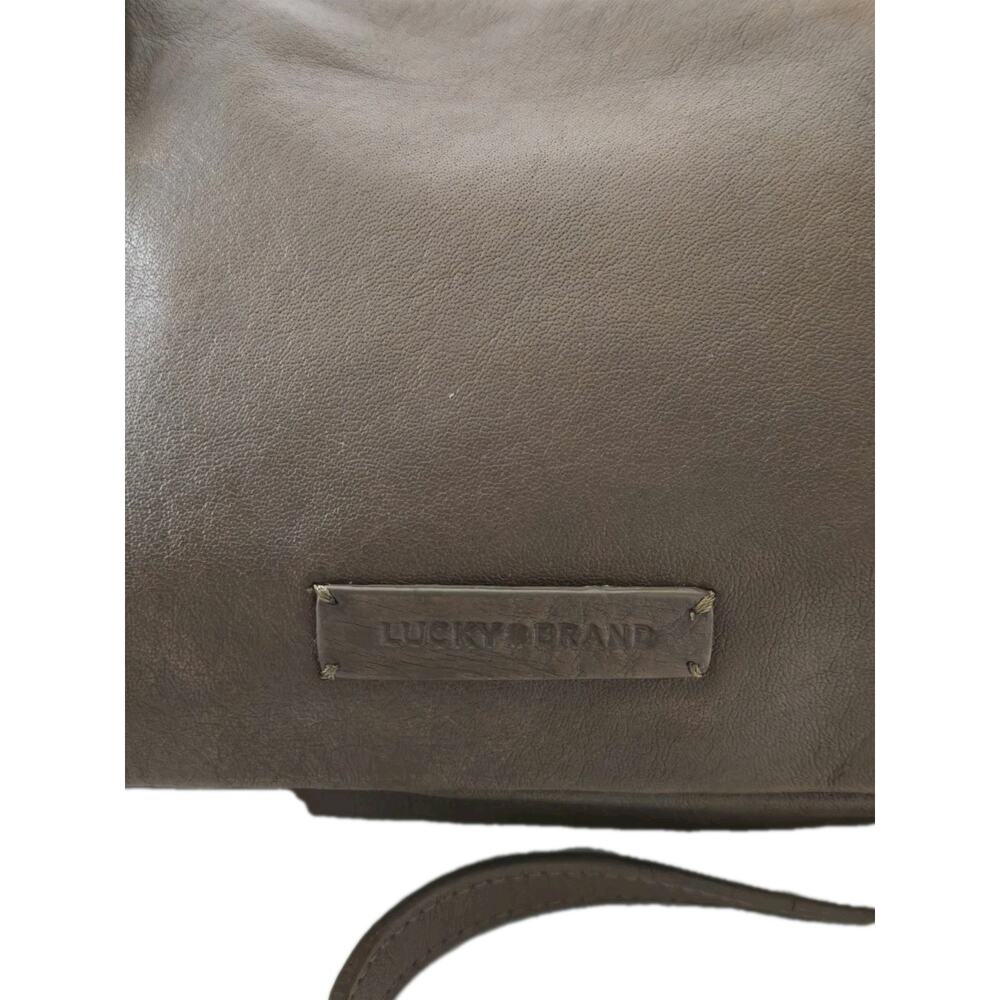 Lucky Brand Genuine Leather Purse Shoulder Bag Crossbody Wristlet - Picture 2 of 12